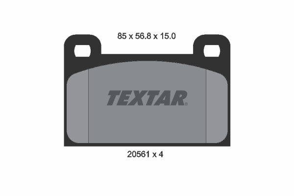 Set placute frana,frana disc 2056101 TEXTAR