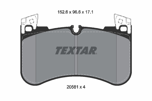 Set placute frana,frana disc 2058101 TEXTAR