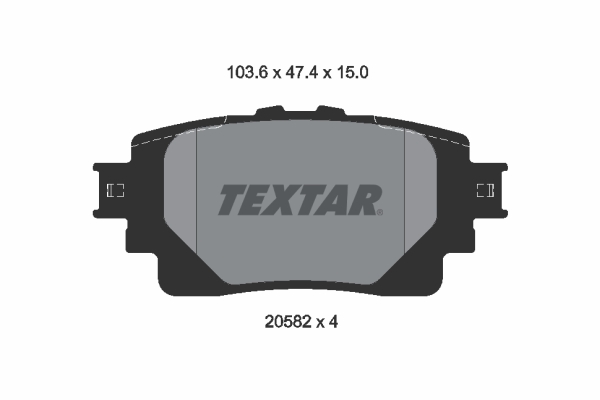 Set placute frana,frana disc 2058201 TEXTAR