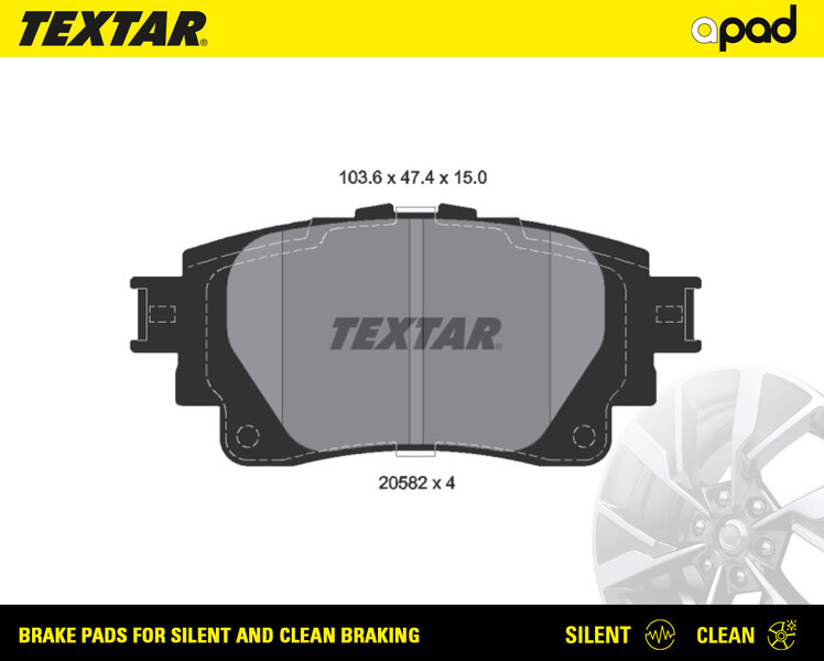 Set placute frana,frana disc 2058201SC TEXTAR