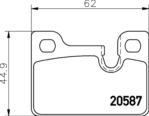 set placute frana,frana disc 2058702 TEXTAR