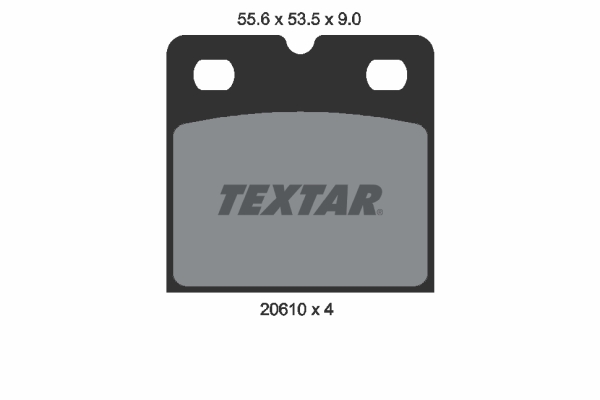 Set placute de frana,frana de parcare cu disc 2061005 TEXTAR