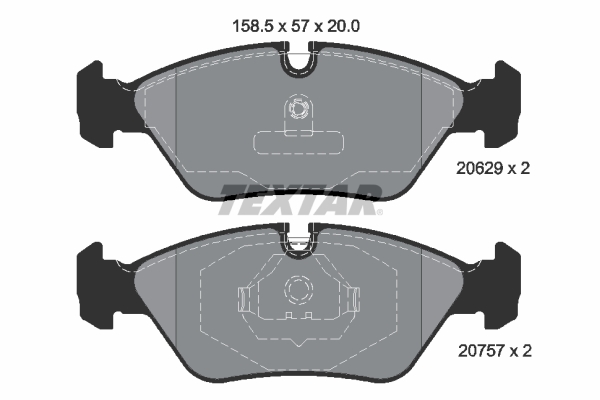 Set placute frana,frana disc 2062902 TEXTAR