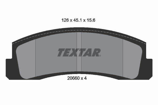 Set placute frana,frana disc 2066001 TEXTAR