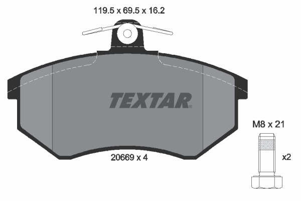 Set placute frana,frana disc 2066904 TEXTAR