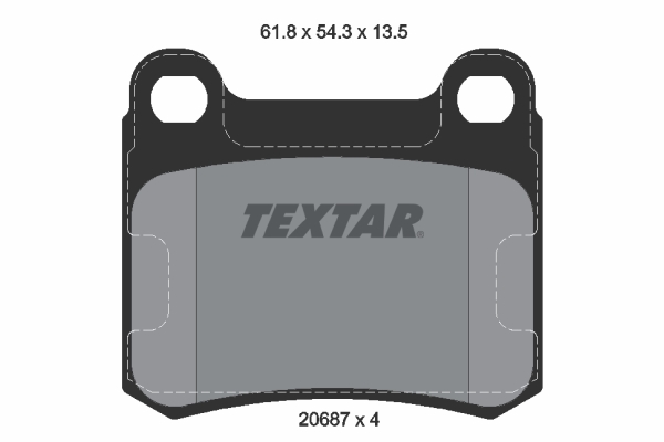 Set placute frana,frana disc 2068703 TEXTAR