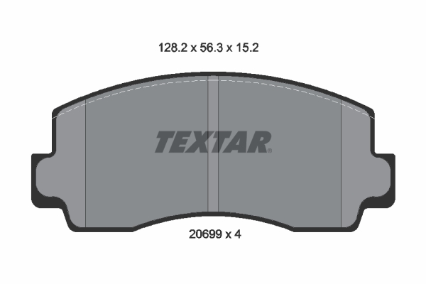 set placute frana,frana disc 2069901 TEXTAR