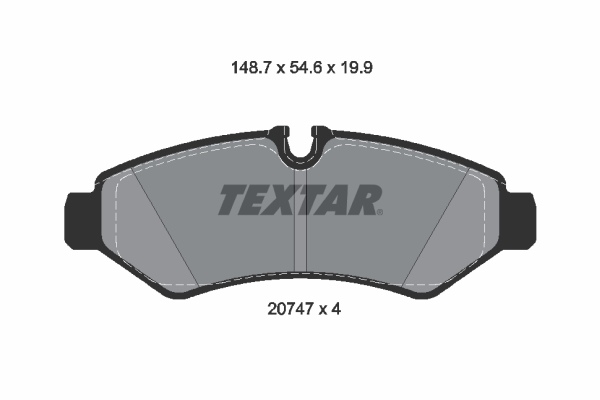 Set placute frana,frana disc 2074701 TEXTAR