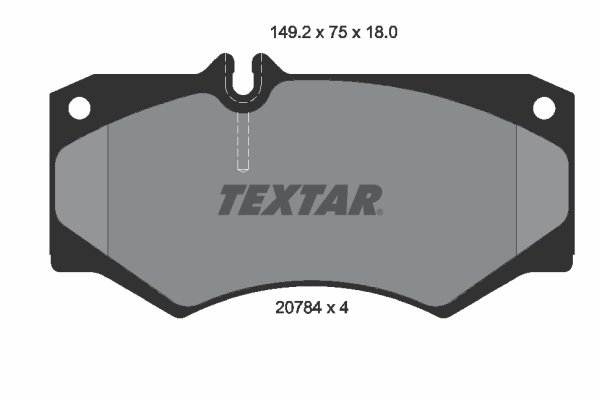 Set placute frana,frana disc 2078401 TEXTAR