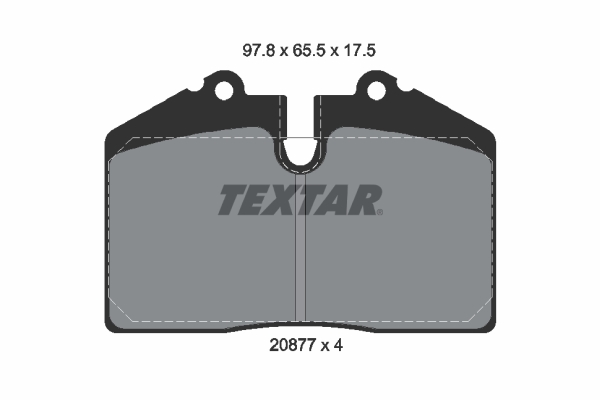 Set placute frana,frana disc 2087702 TEXTAR