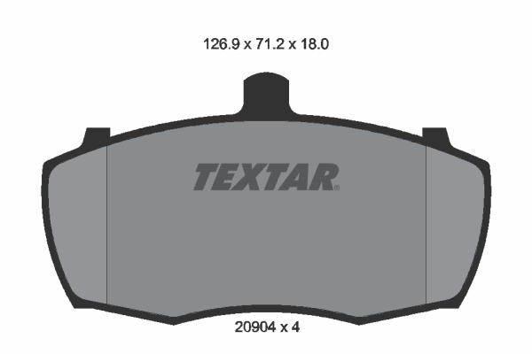 set placute frana,frana disc 2090401 TEXTAR