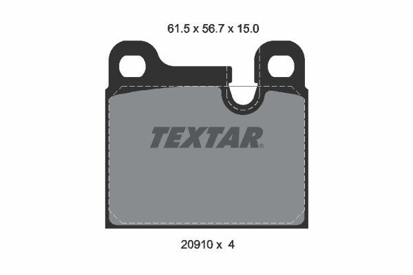 set placute frana,frana disc 2091001 TEXTAR