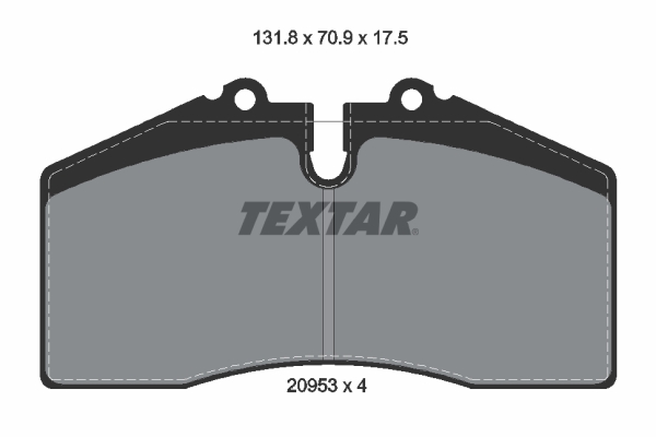 set placute frana,frana disc 2095302 TEXTAR