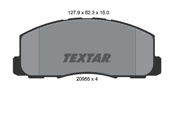 set placute frana,frana disc 2095501 TEXTAR
