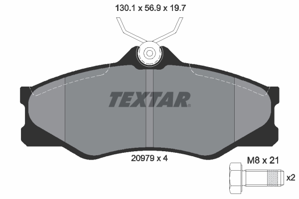 Set placute frana,frana disc 2097904 TEXTAR