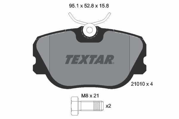 set placute frana,frana disc 2101003 TEXTAR