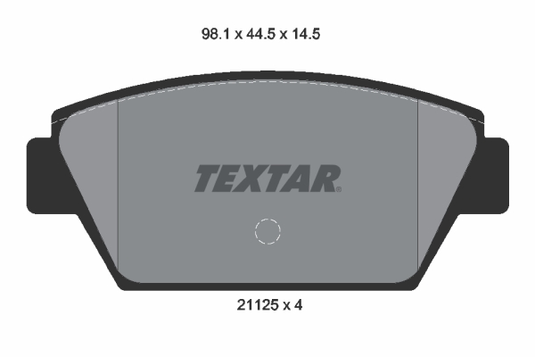 set placute frana,frana disc 2112503 TEXTAR