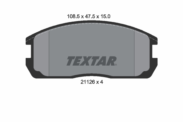 set placute frana,frana disc 2112601 TEXTAR