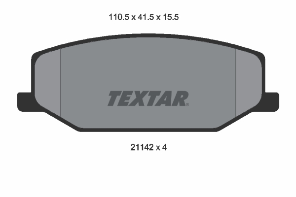 Set placute frana,frana disc 2114202 TEXTAR