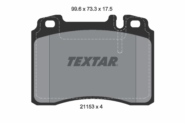 Set placute frana,frana disc 2115307 TEXTAR