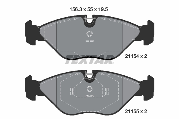 Set placute frana,frana disc 2115402 TEXTAR