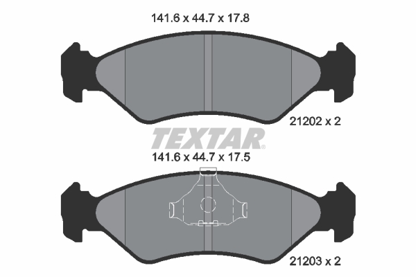 Set placute frana,frana disc 2120203 TEXTAR