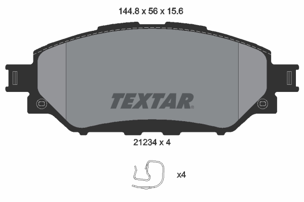 Set placute frana,frana disc 2123401 TEXTAR