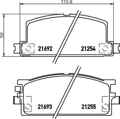 Set placute frana,frana disc 2125401 TEXTAR