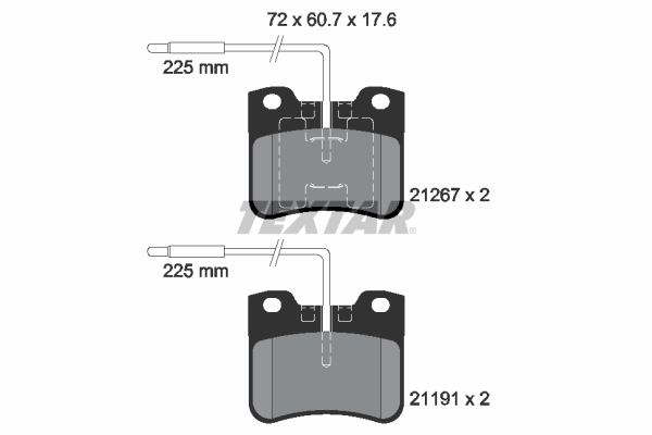 Set placute frana,frana disc 2126702 TEXTAR