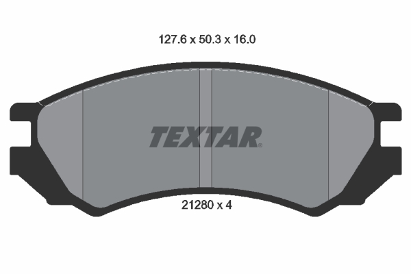 set placute frana,frana disc 2128002 TEXTAR