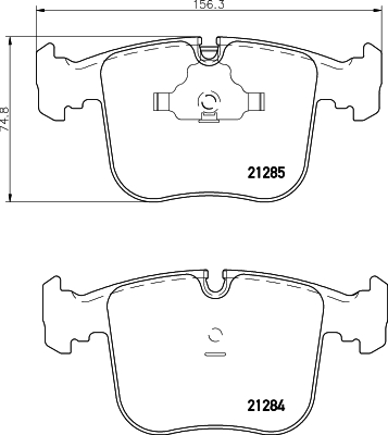 set placute frana,frana disc 2128401 TEXTAR
