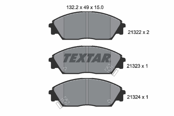 Set placute frana,frana disc 2132201 TEXTAR