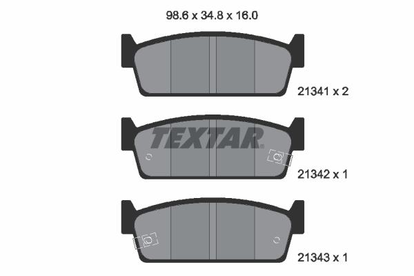 set placute frana,frana disc 2134101 TEXTAR