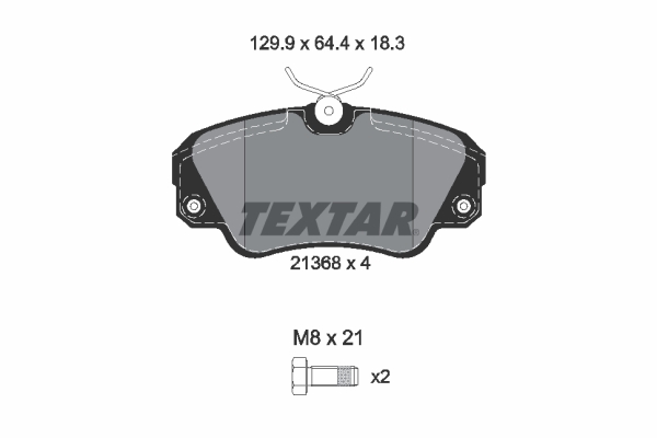 Set placute frana,frana disc 2136801 TEXTAR