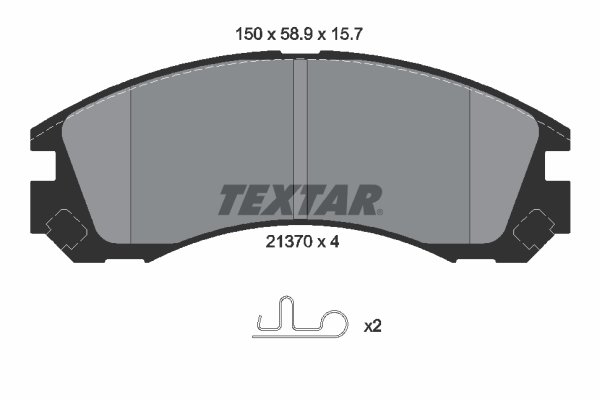 Set placute frana,frana disc 2137001 TEXTAR