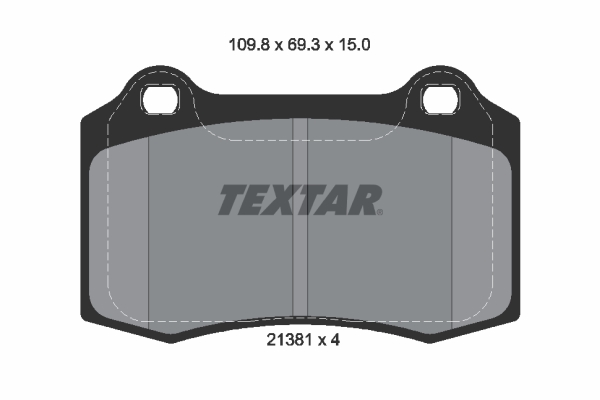 Set placute frana,frana disc 2138102 TEXTAR