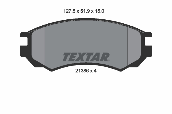 set placute frana,frana disc 2138603 TEXTAR