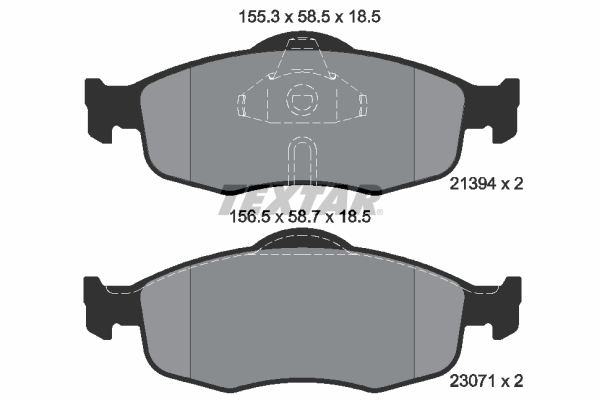 Set placute frana,frana disc 2139408 TEXTAR