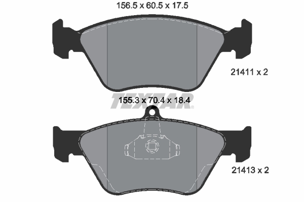 Set placute frana,frana disc 2141101 TEXTAR