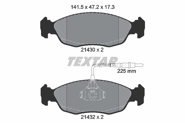 Set placute frana,frana disc 2143001 TEXTAR