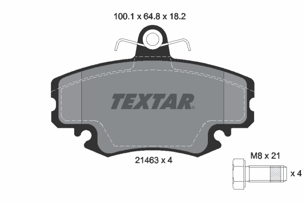 Set placute frana,frana disc 2146306 TEXTAR