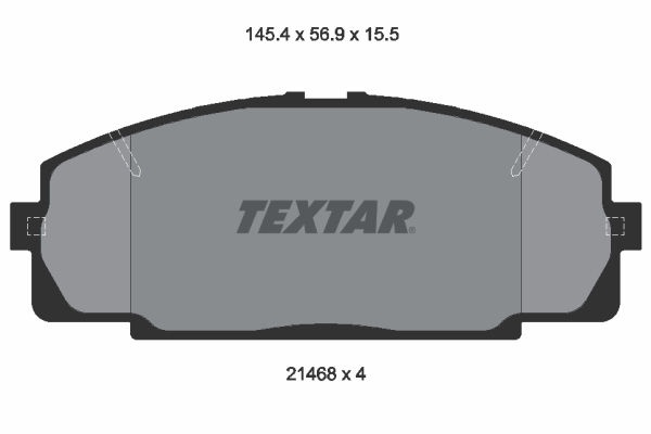 Set placute frana,frana disc 2146801 TEXTAR