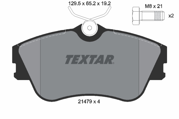 Set placute frana,frana disc 2147902 TEXTAR