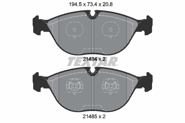 Set placute frana,frana disc 2148401 TEXTAR