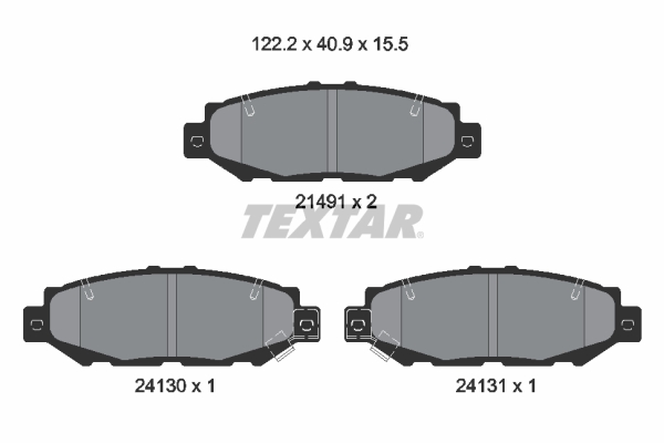 set placute frana,frana disc 2149101 TEXTAR