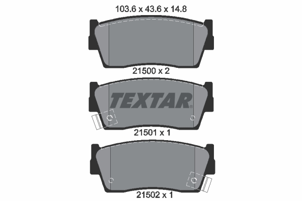 Set placute frana,frana disc 2150001 TEXTAR