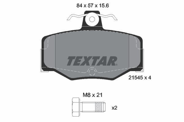 Set placute frana,frana disc 2154501 TEXTAR