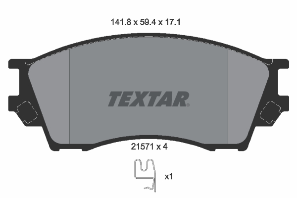 set placute frana,frana disc 2157101 TEXTAR