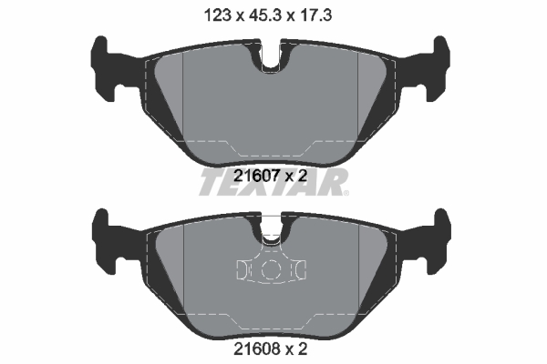 Set placute frana,frana disc 2160781 TEXTAR