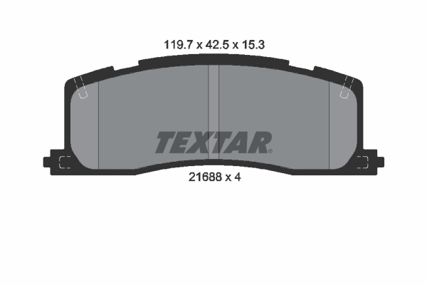 Set placute frana,frana disc 2168801 TEXTAR